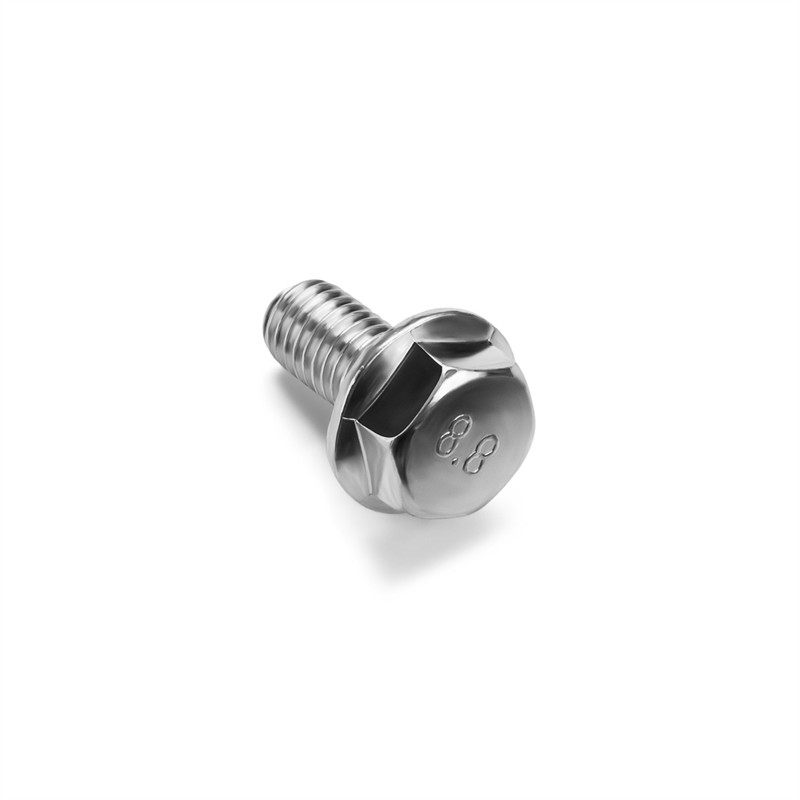 Adam Hall Hardware 54 M8 X30 M8   30 Screw With Gear Rim  Galvanised Steel