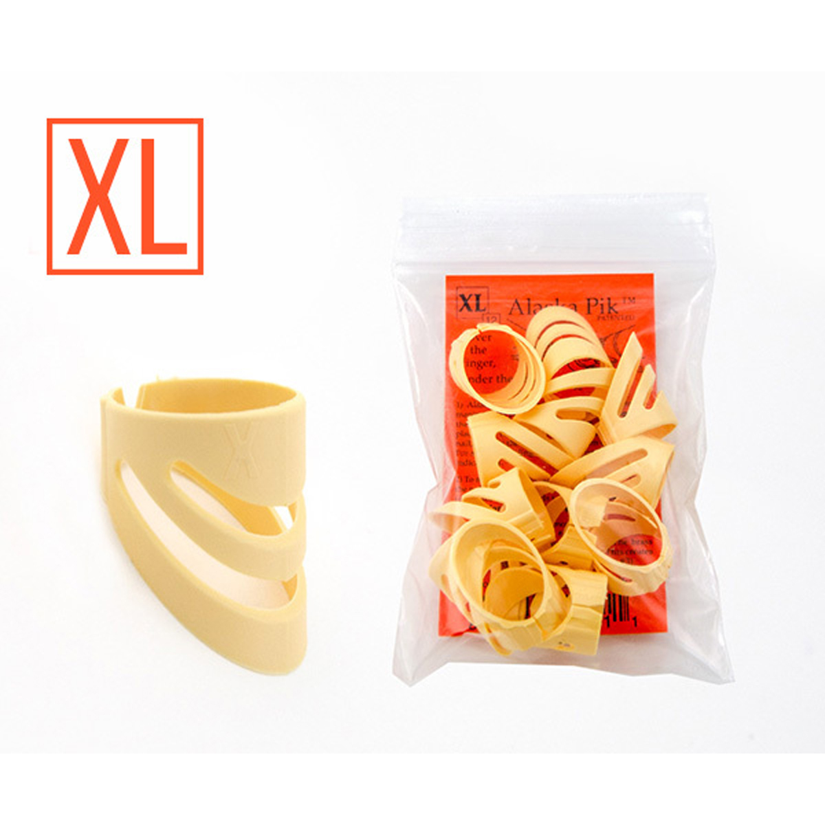 Alaskapik Plastic Extra Large Fingerplektre  12 Stk