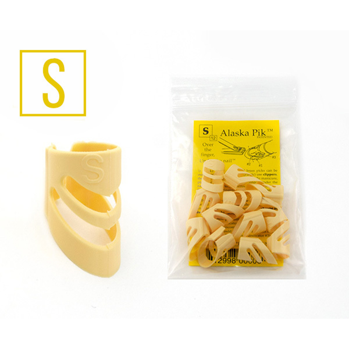 Alaskapik Plastic Small Fingerplektre  12 Stk