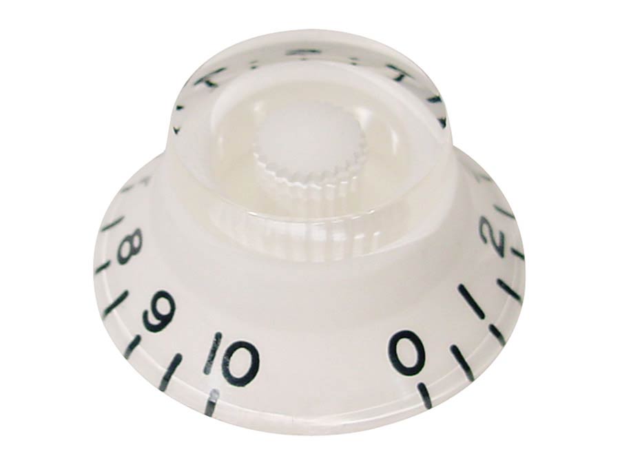 Boston Kw-160 Bell Knob Knap Transparent Hvid
