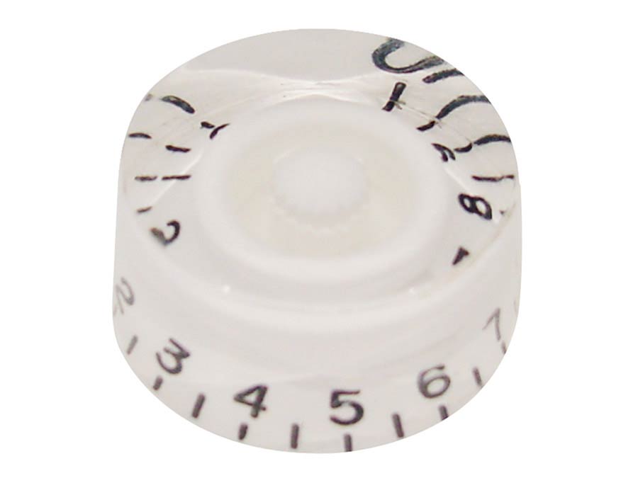 Boston Kw-110 Speed Knob Knap Transparent Hvid