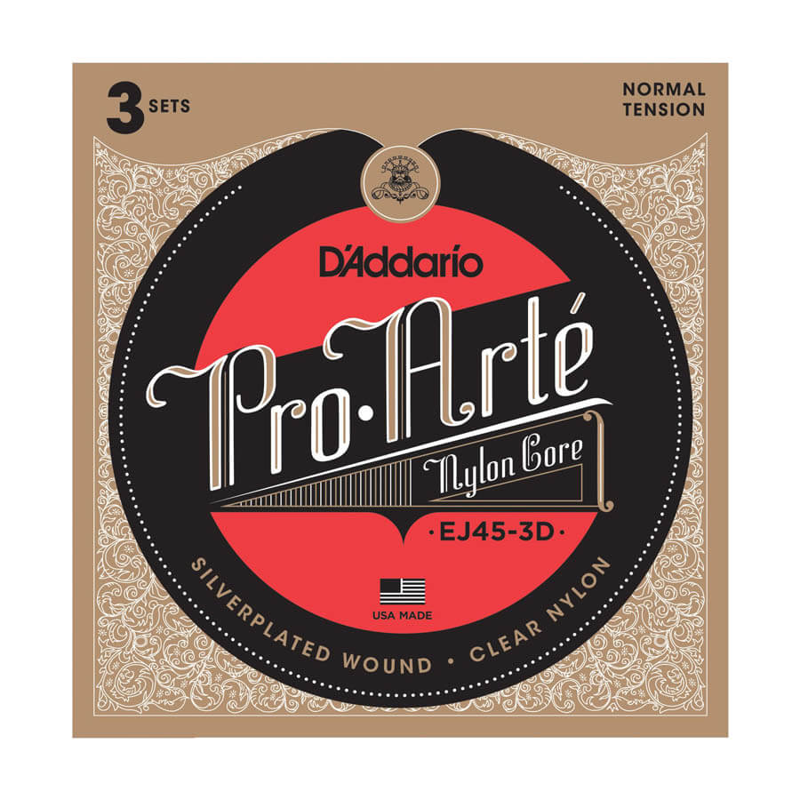 Addario Ej45-3d Spansk Guitar-strenge  Normal Tension    Sæt