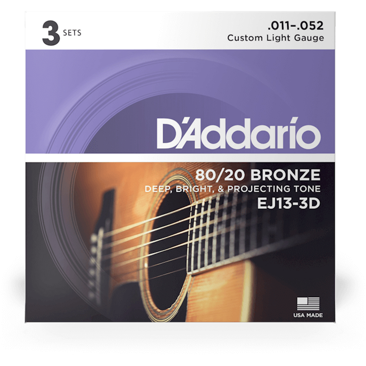 Addario Ej13-3d Western-guitar-strenge  011-052    Sæt