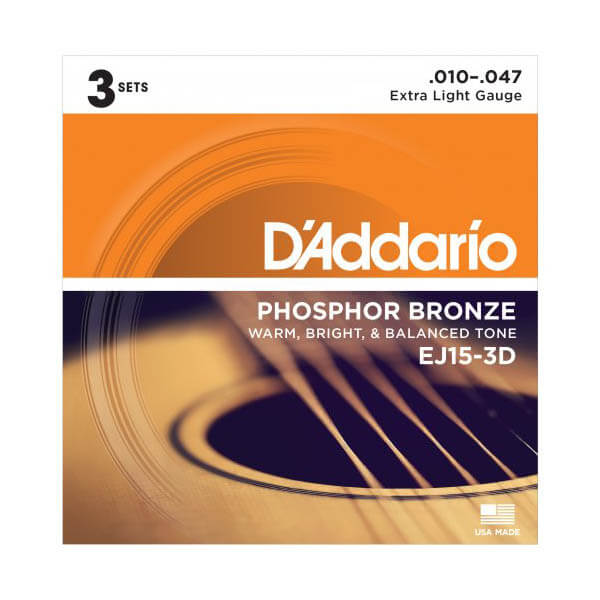 Addario Ej15-3d Western-guitar-strenge  010-047    Sæt