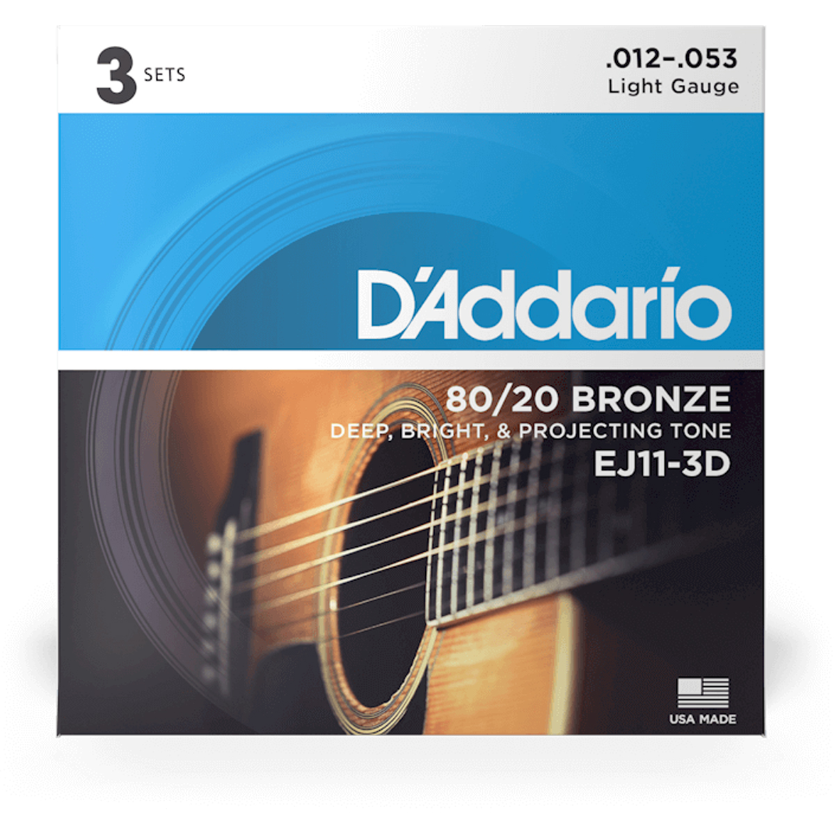 Addario Ej11-3d Western-guitar-strenge  012-053    Sæt