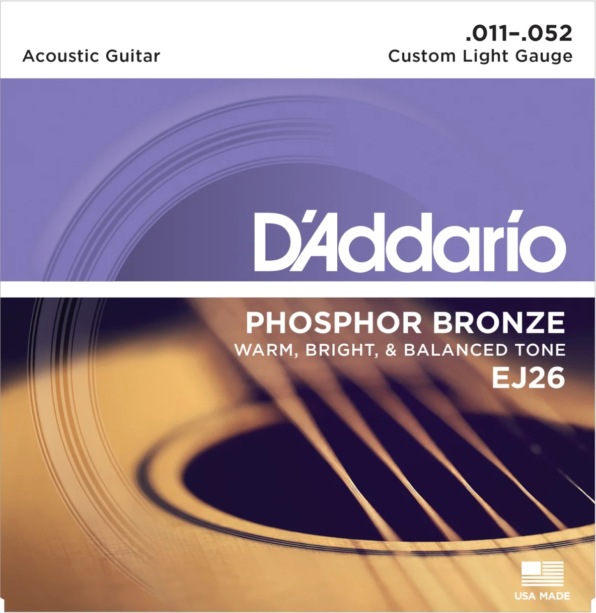 Addario Ej26 Western Guitar Strenge   11   52
