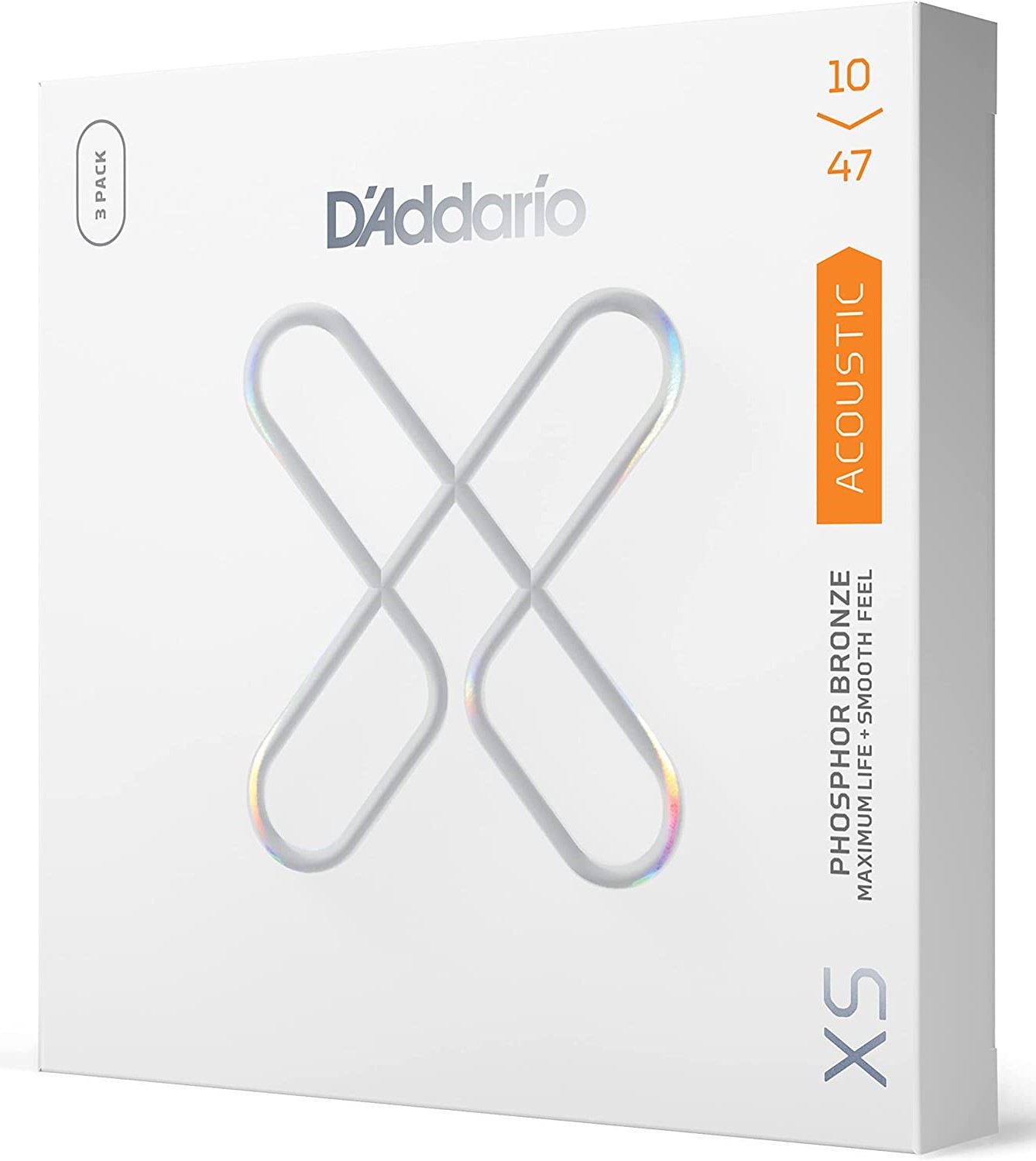 Dâ Addario Xsapb1047 Extra Light Coated Acoustic Western-strenge 010-047   Pack