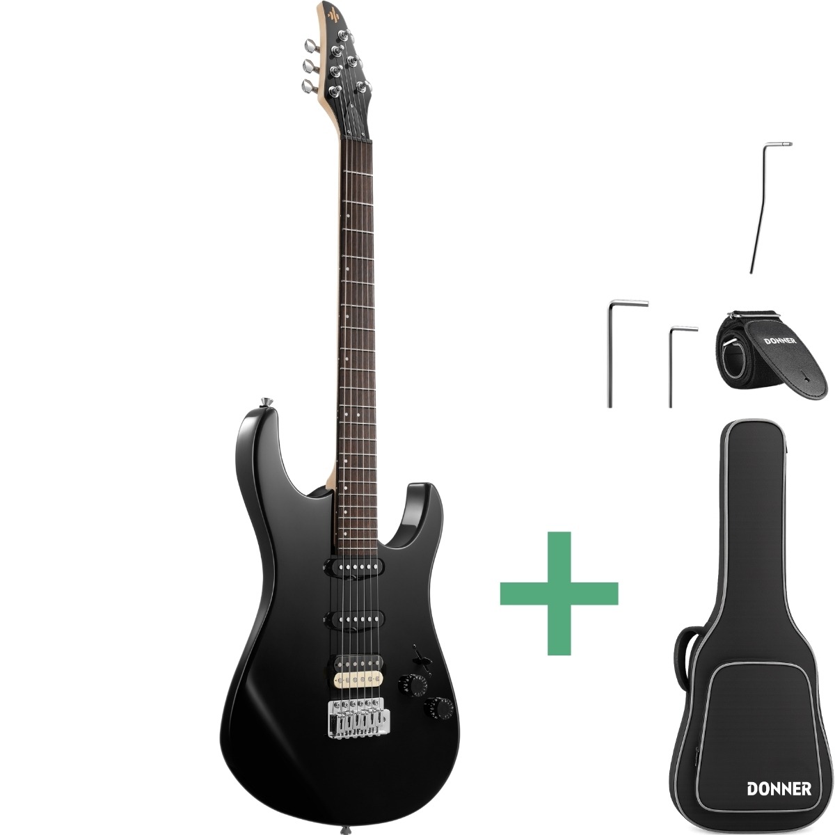 Donner Dmt-66 El-guitar Sort