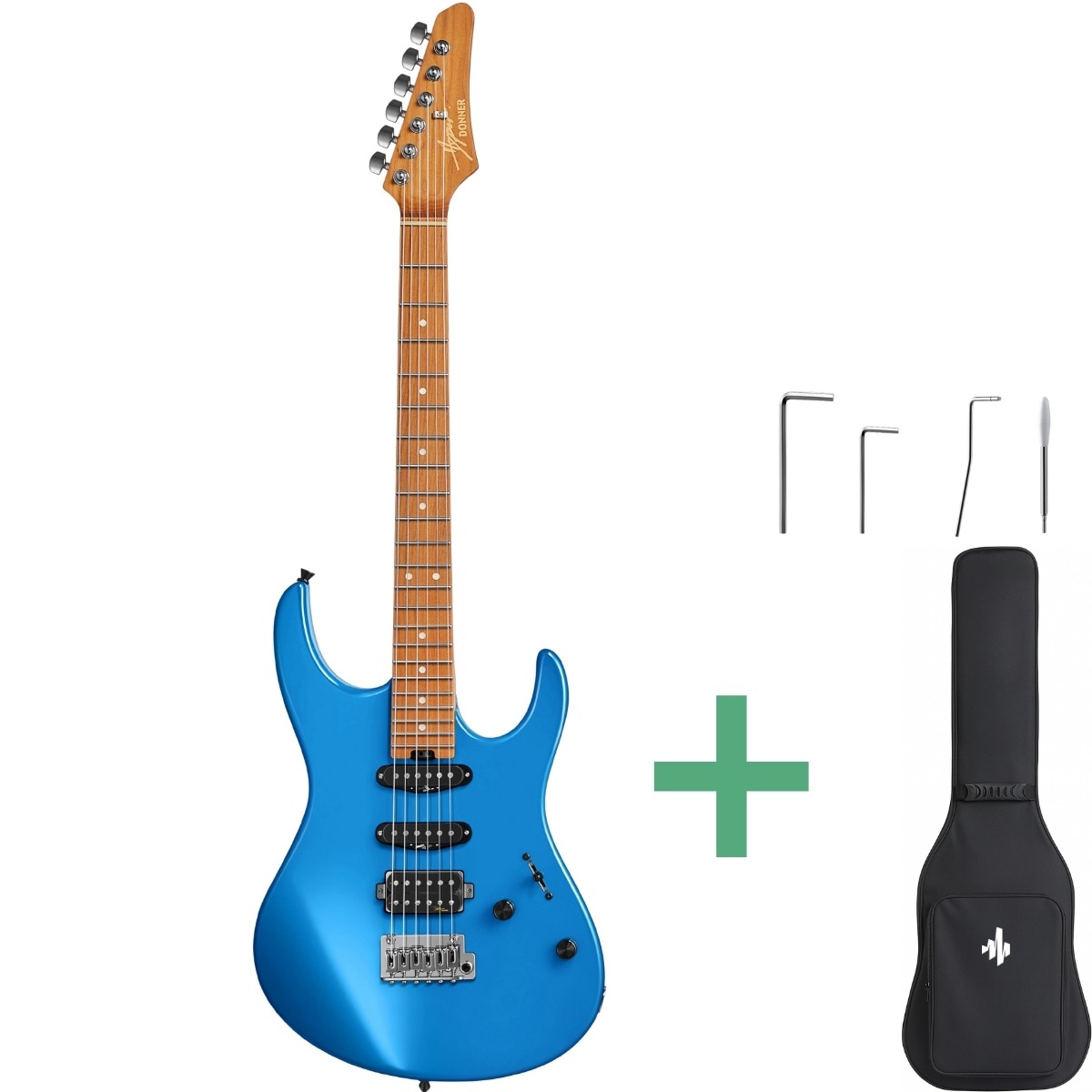 Donner Dst-700 El-guitar Blå