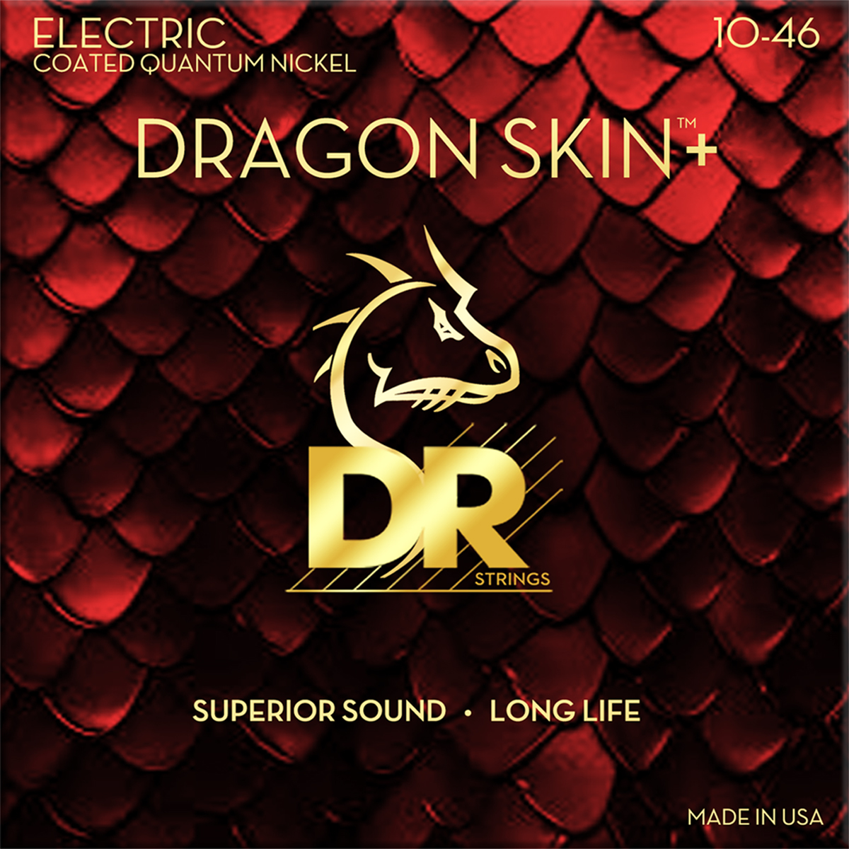 Dr Strings Deq-10 Dragon Skin  El-guitar-strenge  010-046