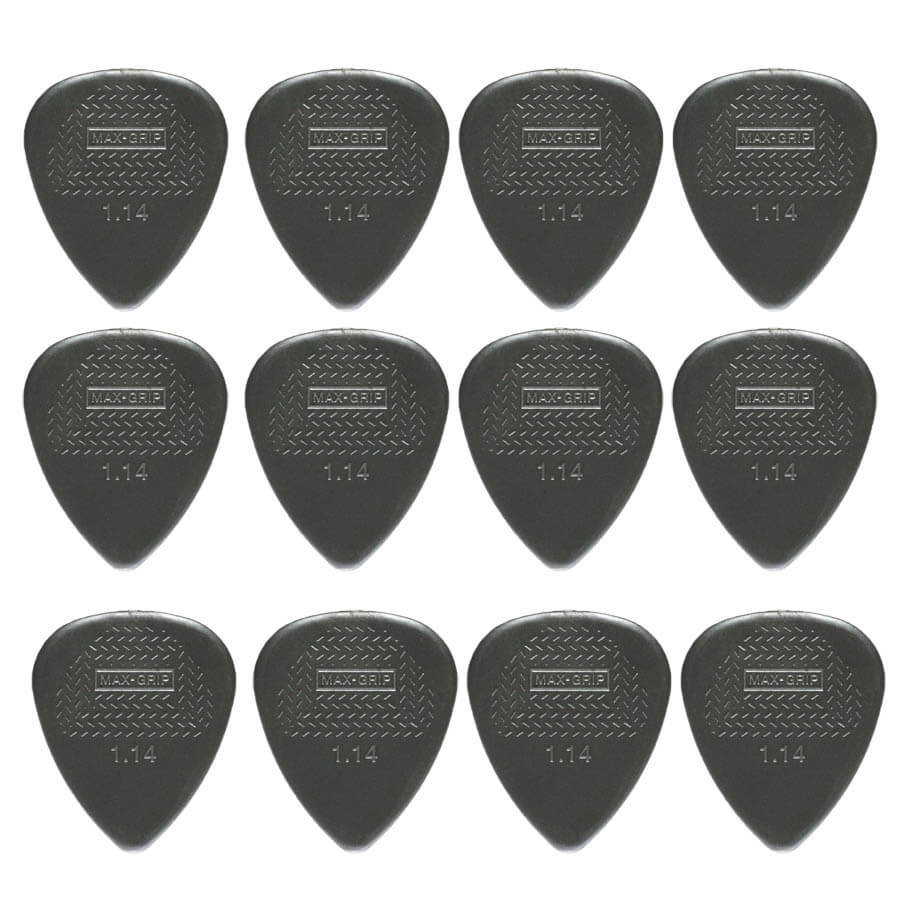 Dunlop Nylon Max Grip Standard   14 Mm Plektre  12 Stk