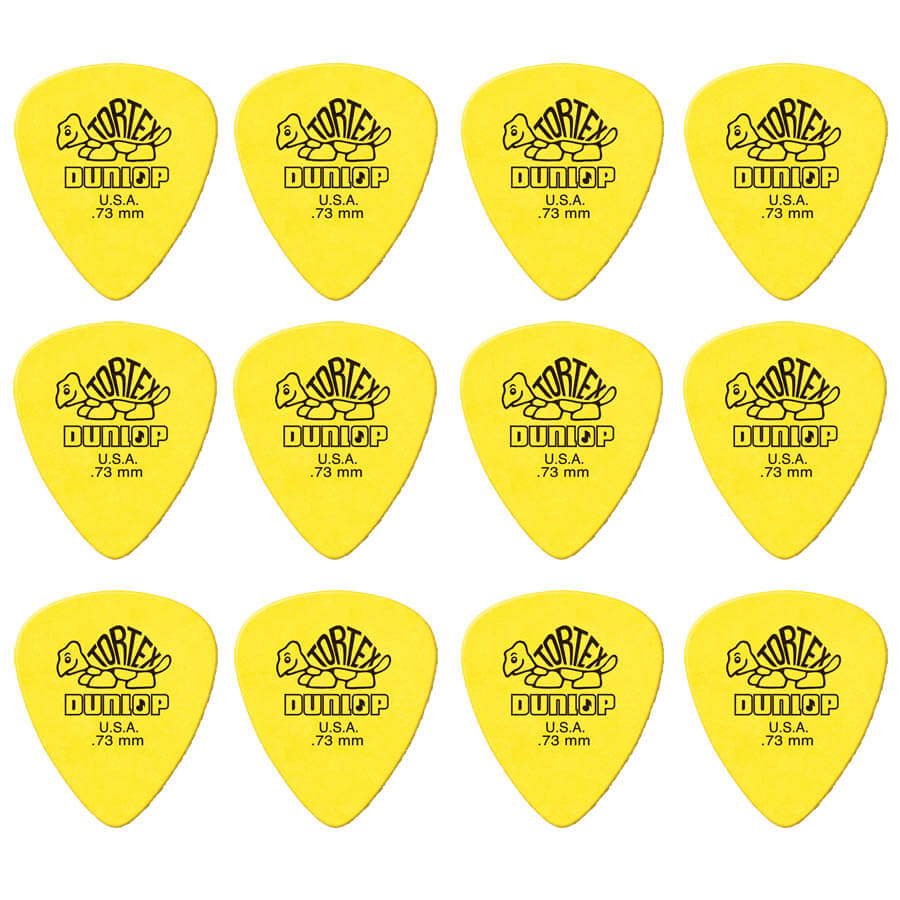 Dunlop Tortex Standard   73 Mm Plektre  12 Stk