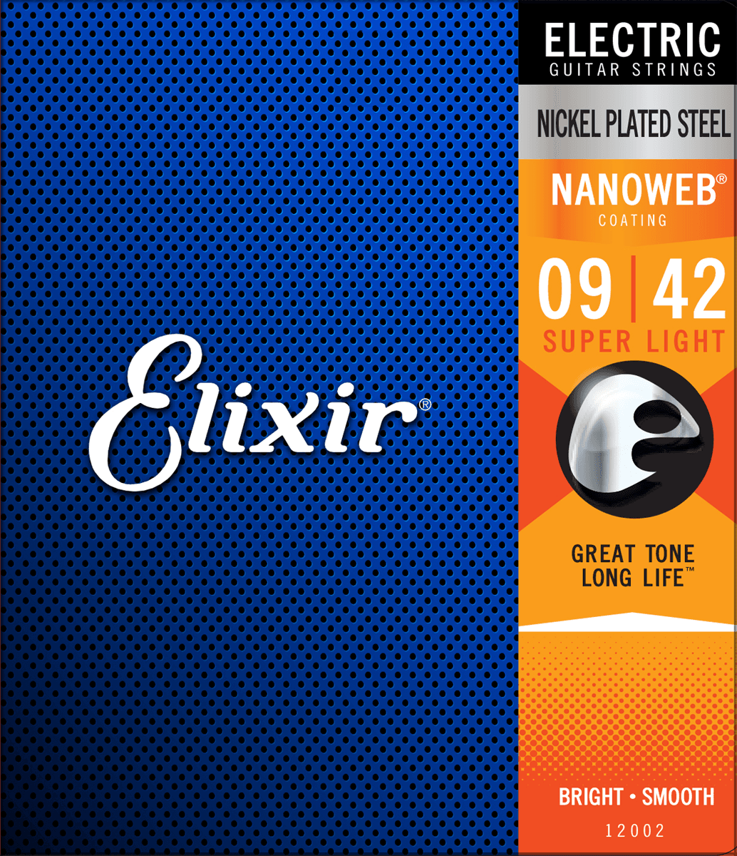 Elixir Nanoweb El-guitar Strenge 009-042 Super Light