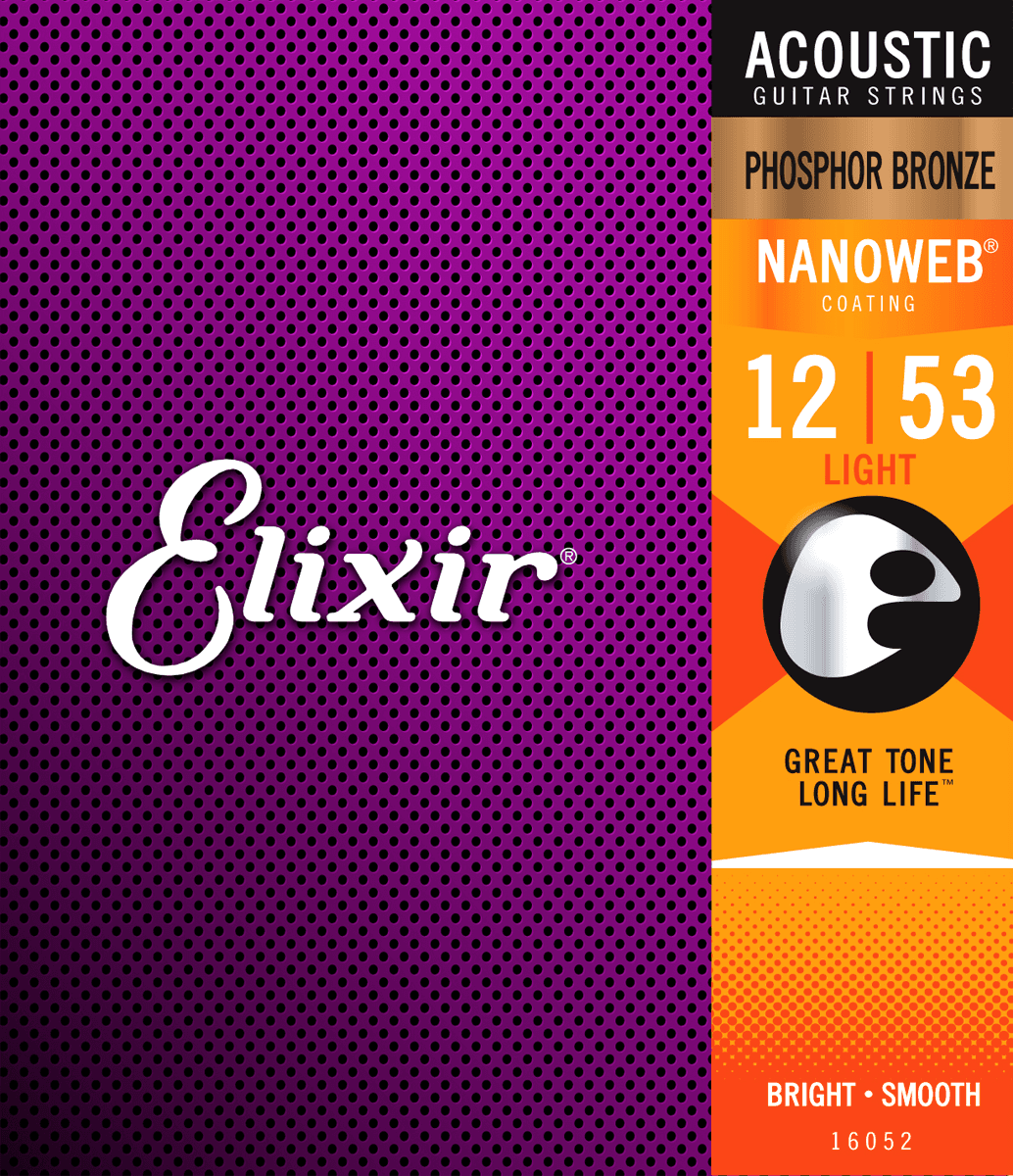 Elixir Nanoweb Phosphor Bronze Western-strenge 012-053 Light
