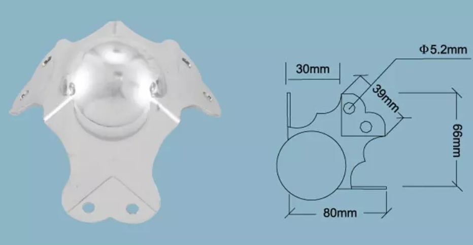 Højttaler Beskyttelses Metalhjørne 30mm Aluminium Kantliste