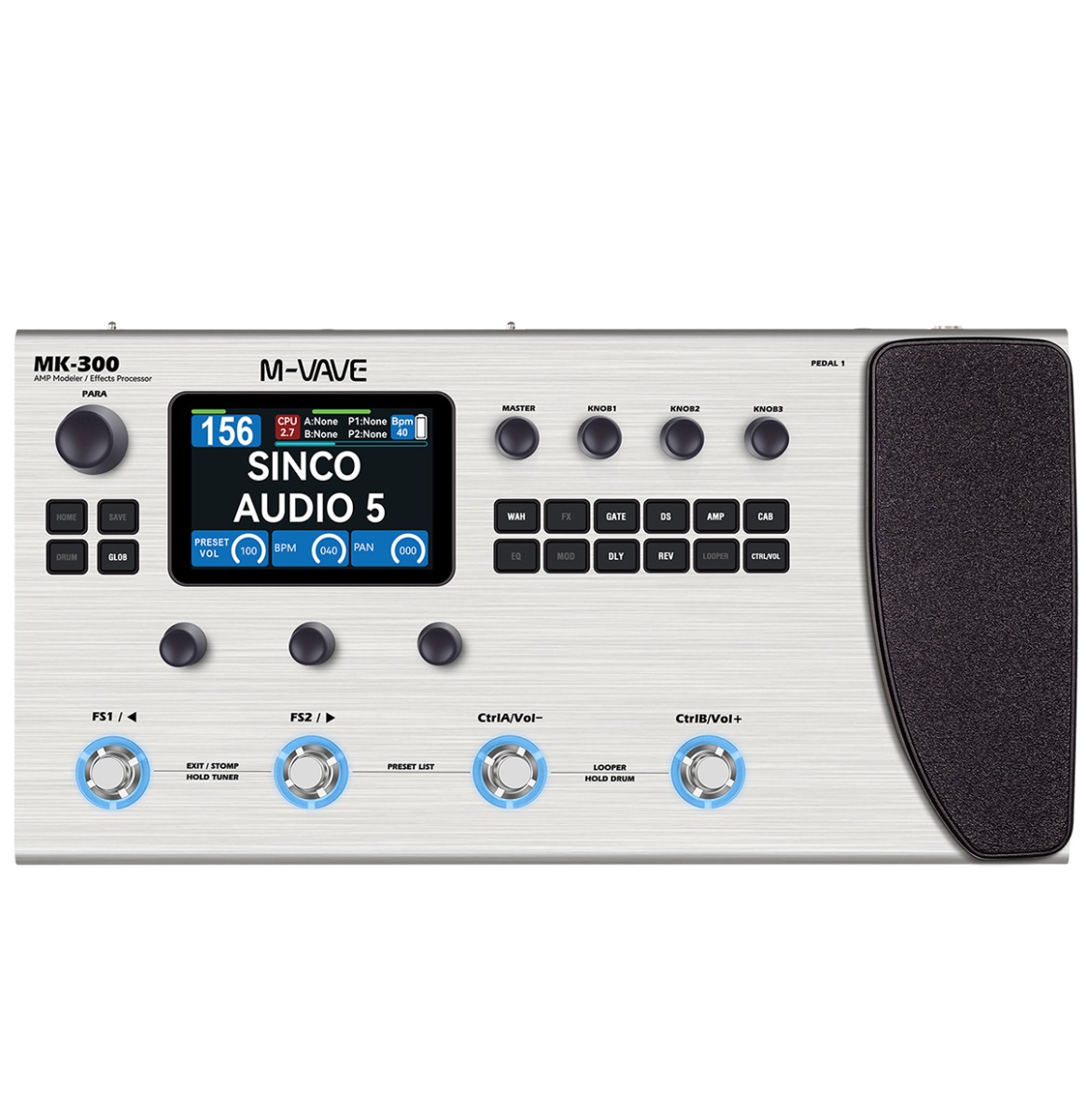 -vave Mk-300 Guitar-multieffekt-pedalboard