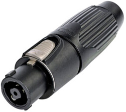 Neutrik Nlt8fx-bag 8pol Speakon Hun Kabel Stik Metal Sort