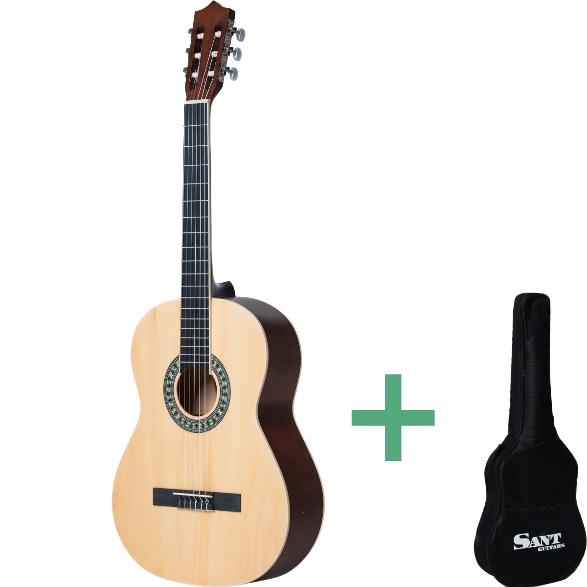 Sant Guitars Cl-50l Sna Konzertgitarren Für Linkshänder Nature