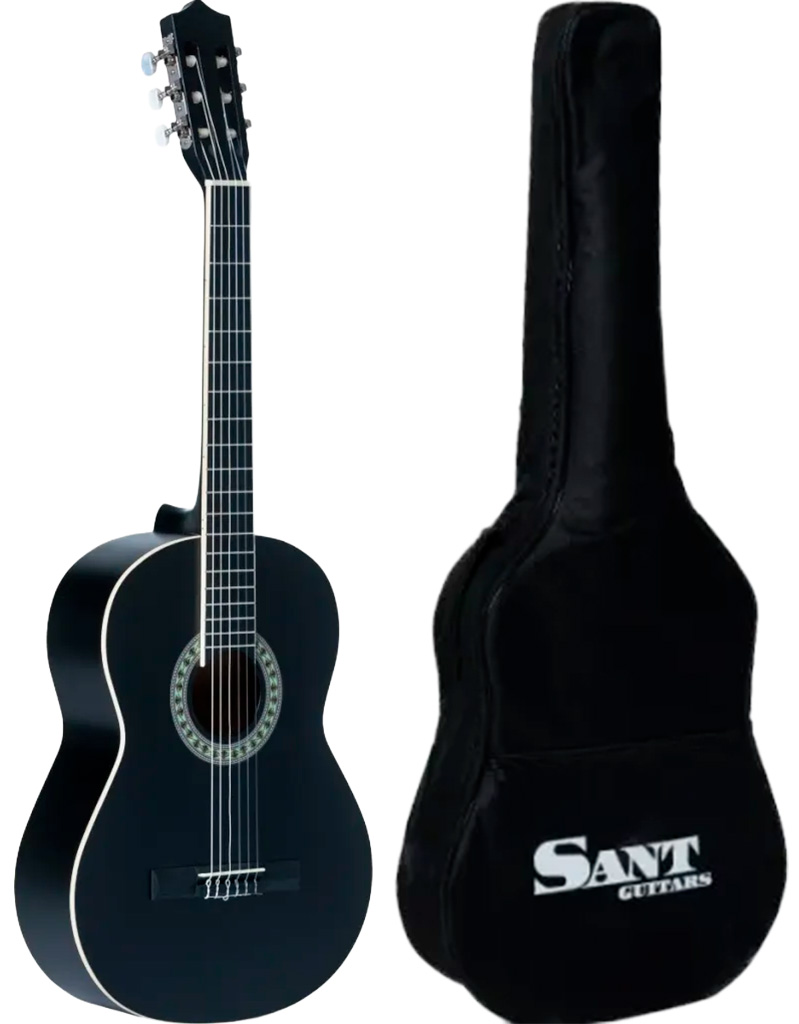 Sant Guitars Cl-50 Sbk V2 Spansk Guitar Sort