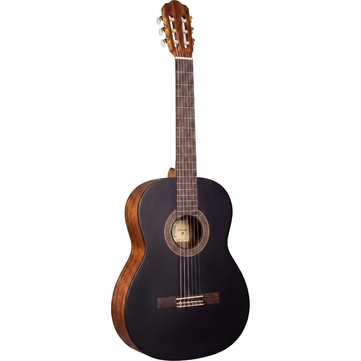 Santana Classical 18 Sbk Spansk Guitar Sort