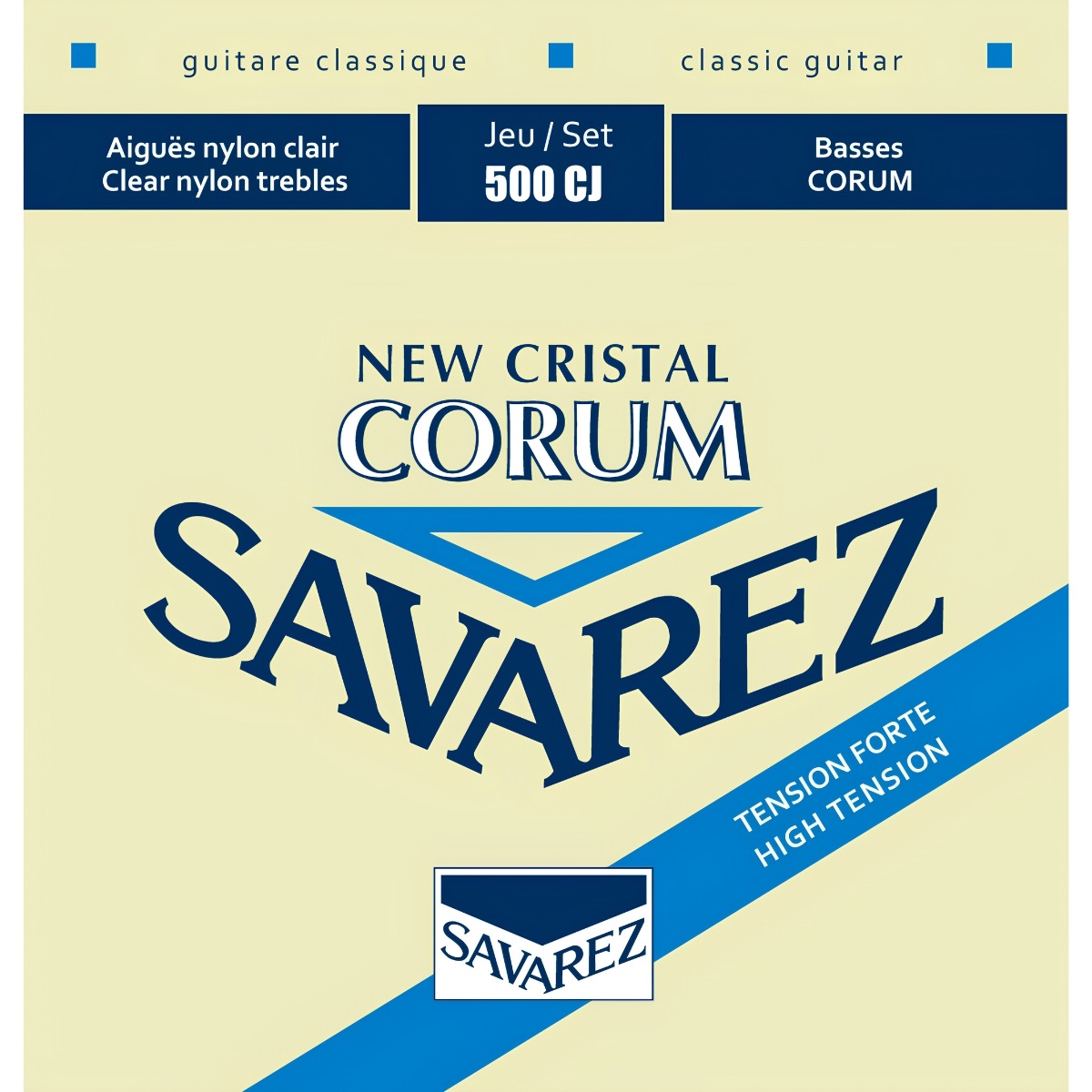 Savarez 500cj New Corum Spansk Guitar-strenge  Blå