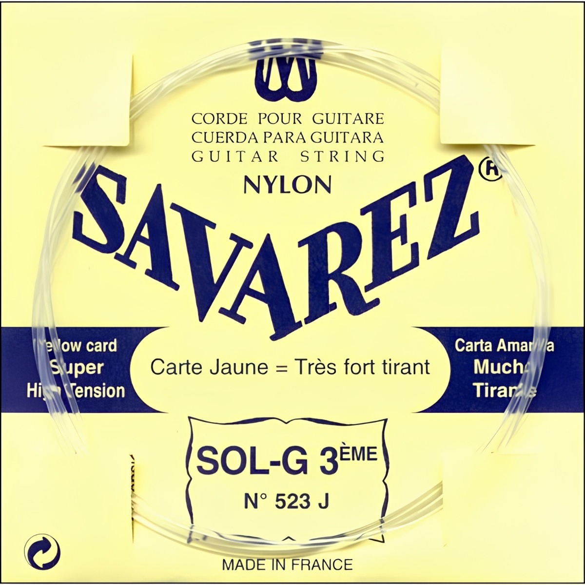 Savarez 523j G3 Løs Spansk Guitar-streng  Gul