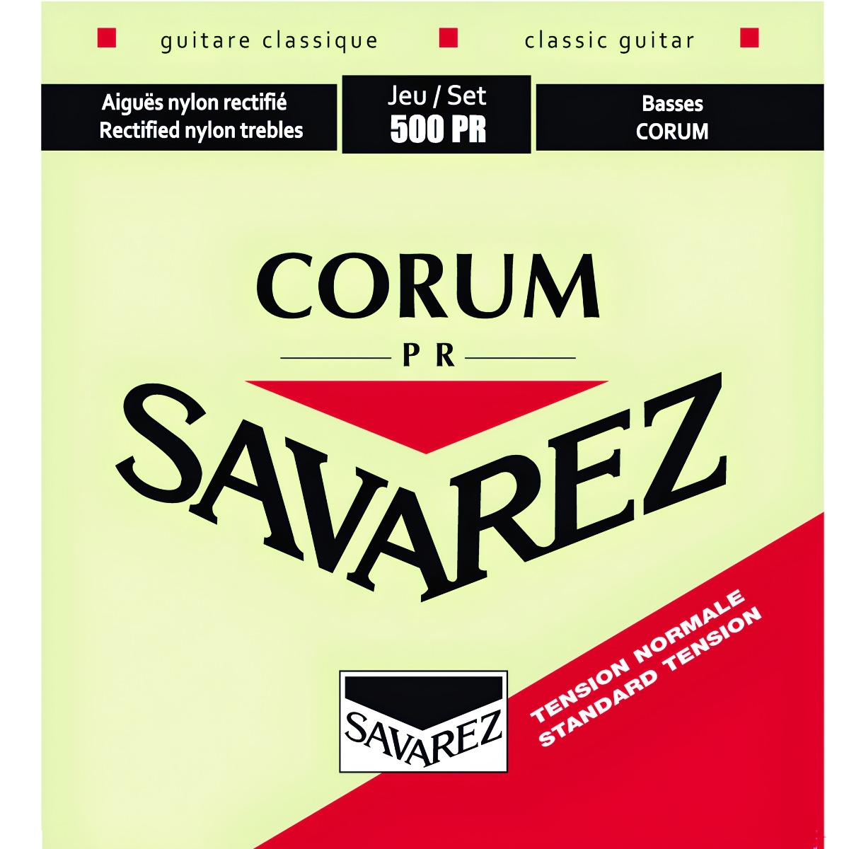 Savarez 500pr Corum Spansk Guitar-strenge Rød