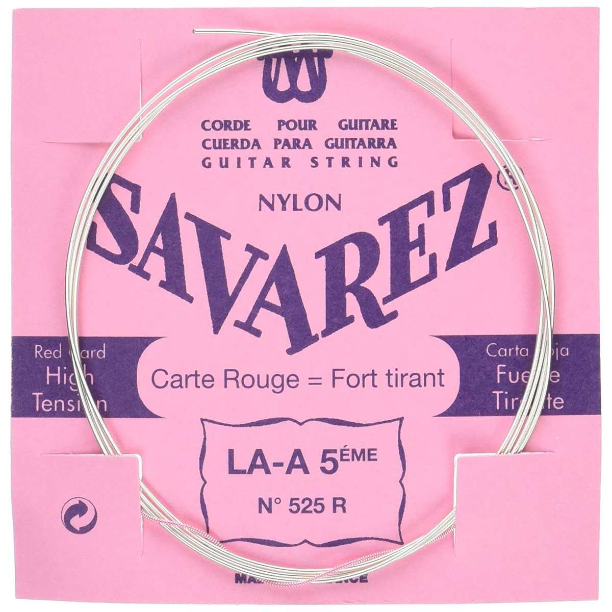Savarez 525r A5 Løs Spansk Guitar-streng  Rød