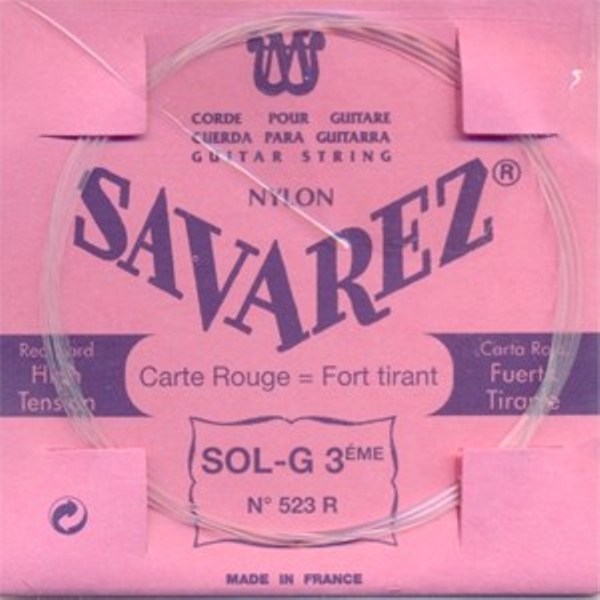 Savarez 523r G3 Løs Spansk Guitar-streng  Rød