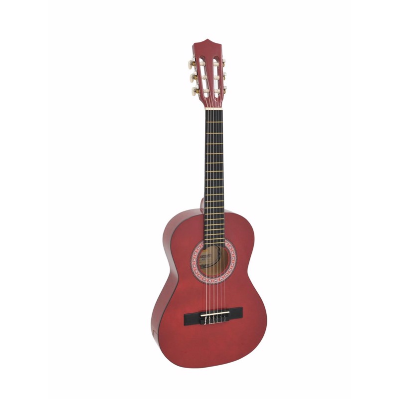 Spansk Guitar Til Børn  Rød Dimavery Ac-303  Str