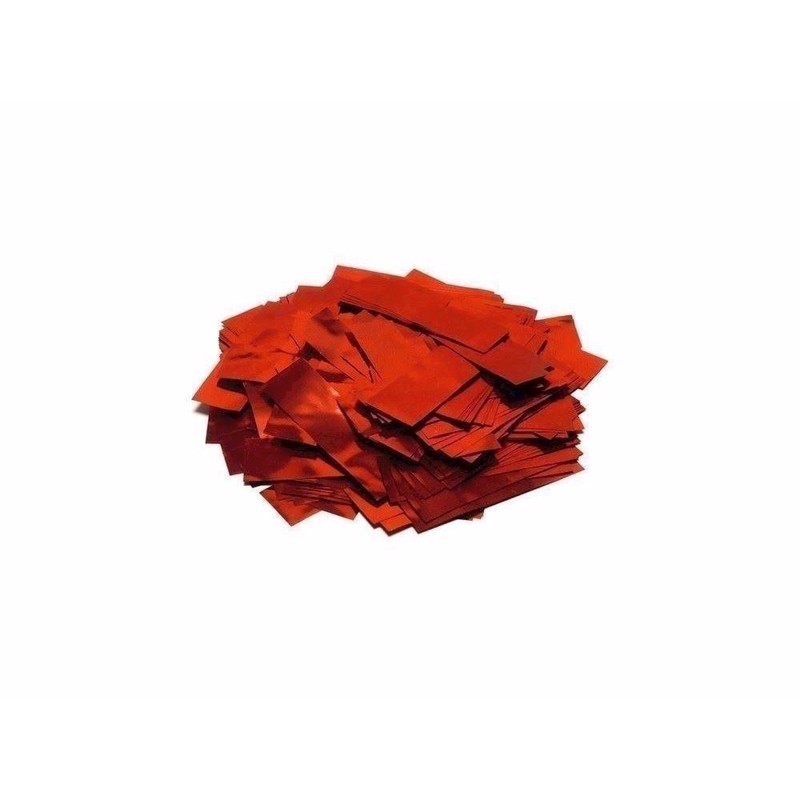 Tcm Metallic Konfetti  Rektangulær  55x18 Mm  Rød    Kg