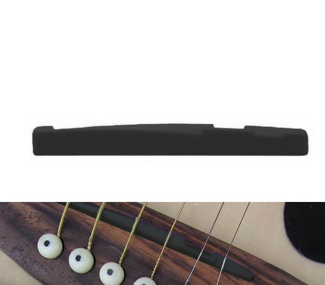 Alice A026c Bk Stole-indlæg Til Western-guitar Sort