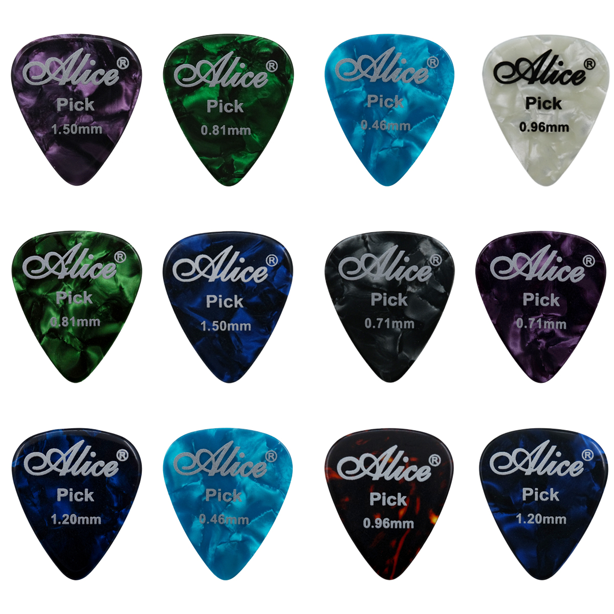 Alice Ap-12a Mix Plektre  12 Stk