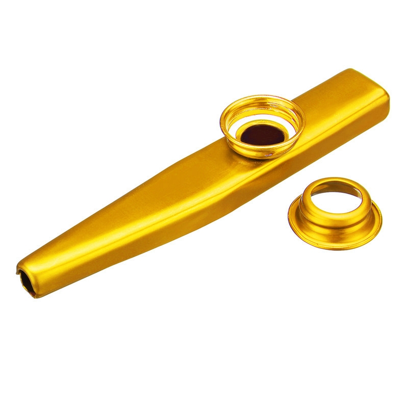 Alu Metal Kazoo   Forskelige Farver Guld