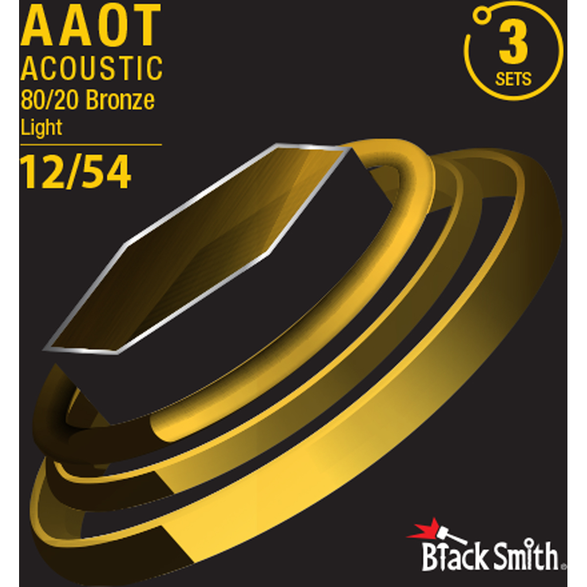 Blacksmith Aabr-1254-3p Western-guitar-strenge  012-054    Sæt