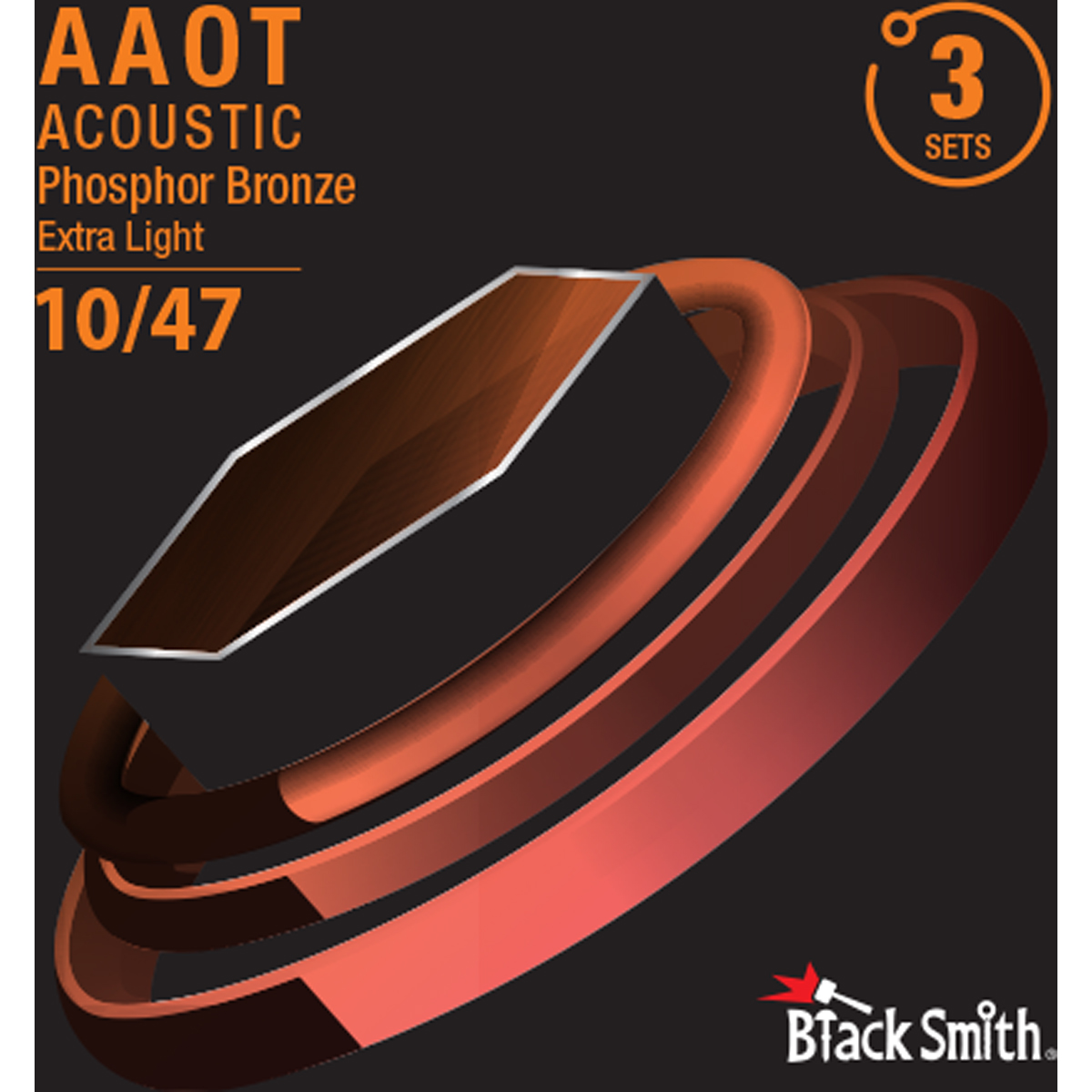 Blacksmith Aapb-1047-3p Western-guitar-strenge  010-047    Sæt