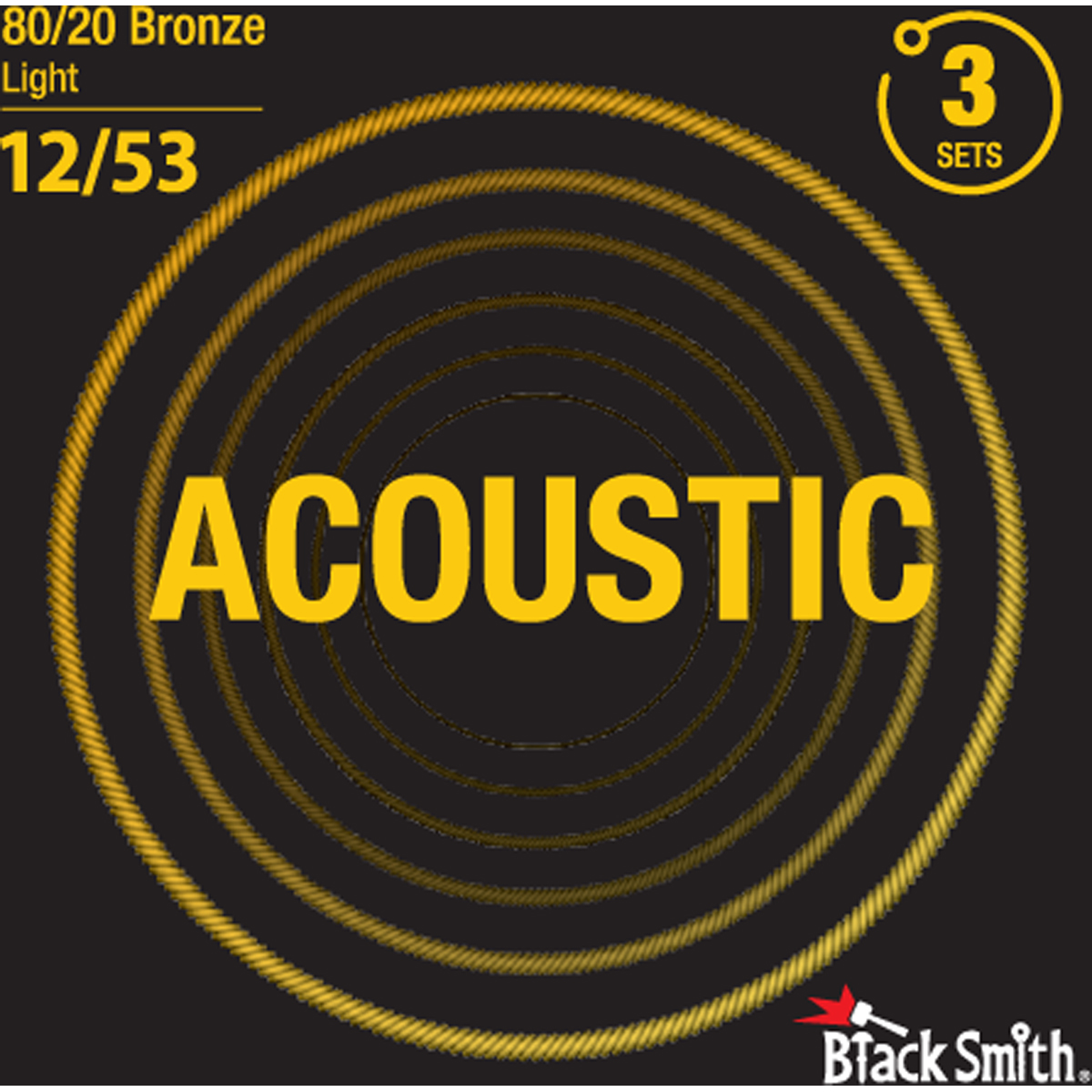 Blacksmith Br-1253-3p Western-guitar-strenge  012-053    Sæt