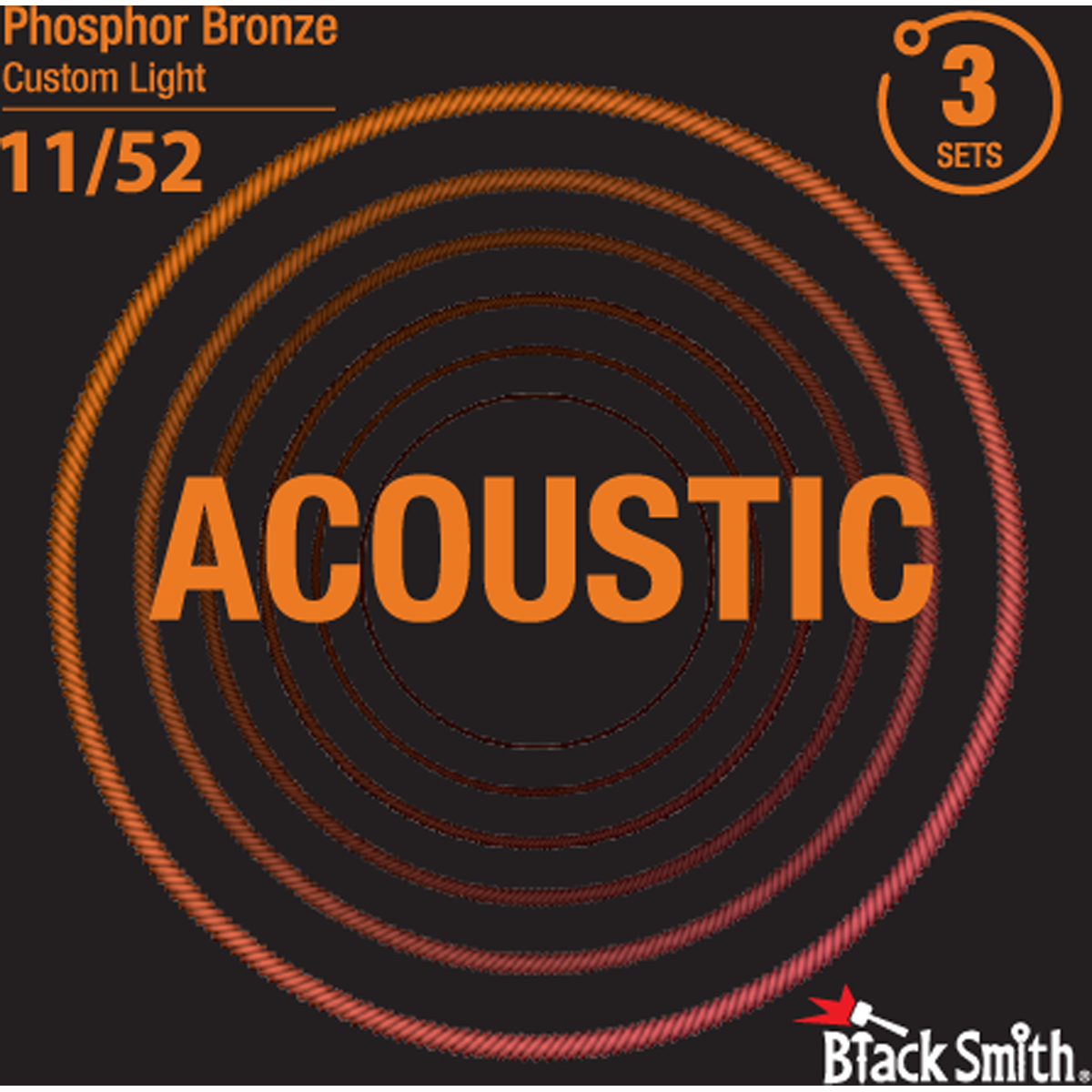 Blacksmith Pb-1152-3p Western-guitar-strenge  011-052    Sæt