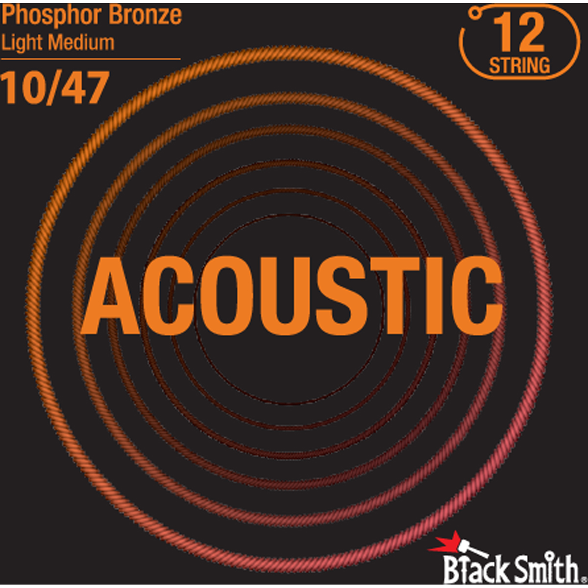 Blacksmith Pb12-1047 12-strenget Western-guitarstrenge 010-047