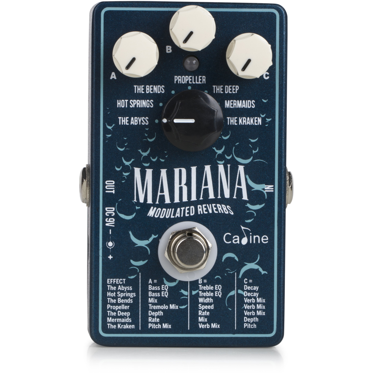 Caline Cp-507 Mariana Reverbs Guitar-effekt-pedal