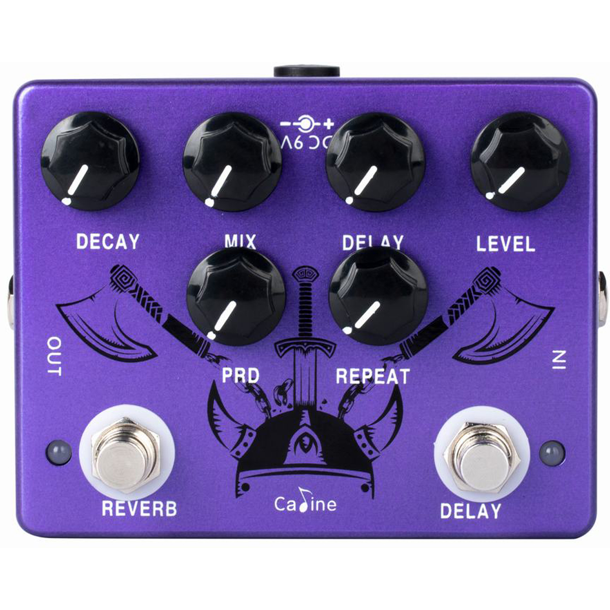 Caline Cp-80 Purple Repeat Reverb Delay Guitar-effekt-pedal