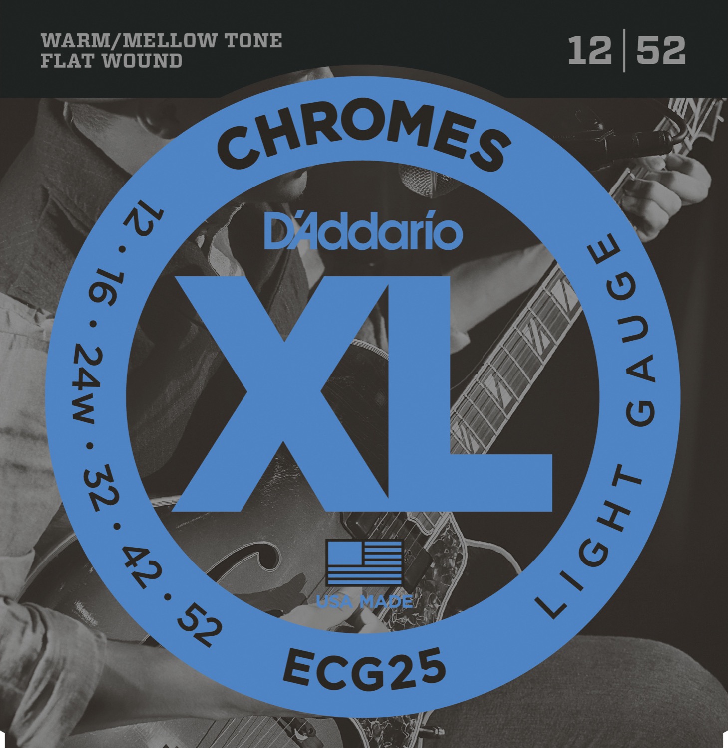 Addario Ecg25 Flat Wound   12   52
