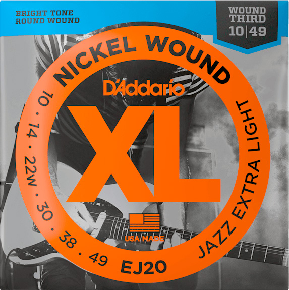 Addario Ej20 El-guitar Strenge   10-  49