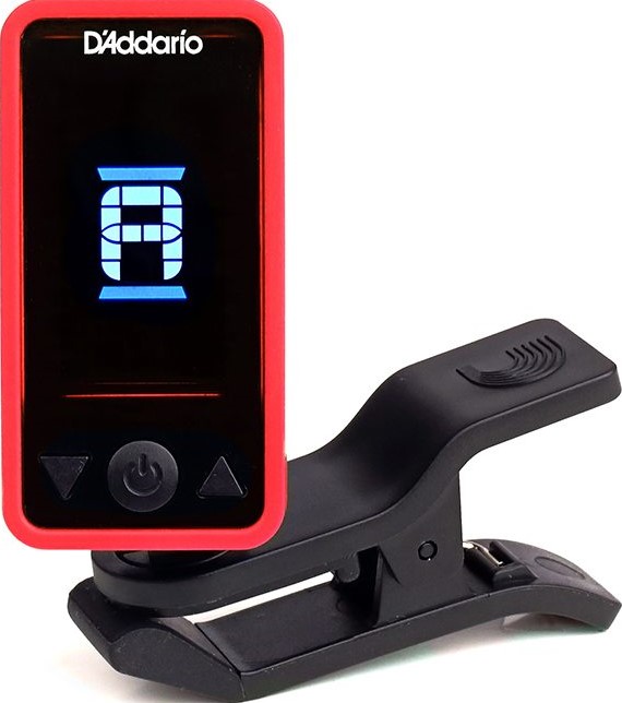 Addario Eclipse Tuner Til Guitar Og El-bas Rød