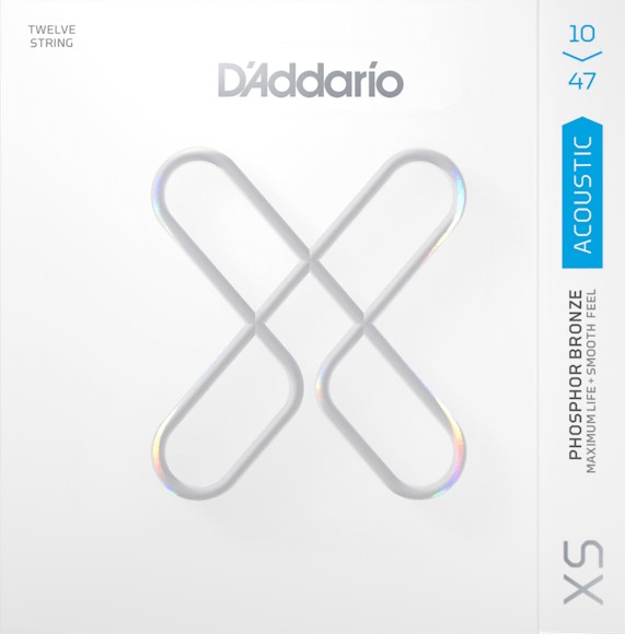 Dâ Addario Xsapb1047-12 Light Coated Acoustic Western-strenge 010-047 Til 12-strenget