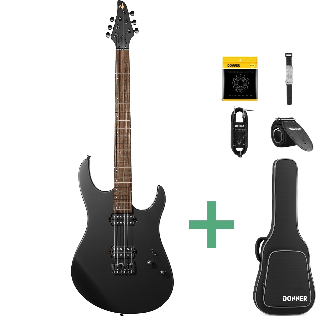 Donner Dmt-100   El-guitar Sort