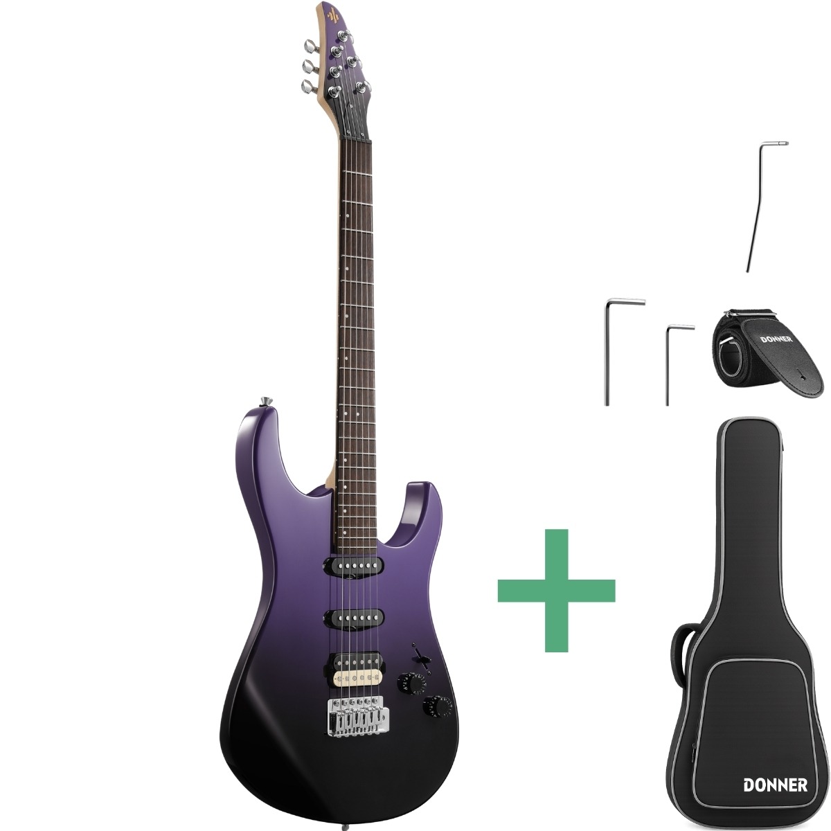 Donner Dmt-66 El-guitar Midnight Purple