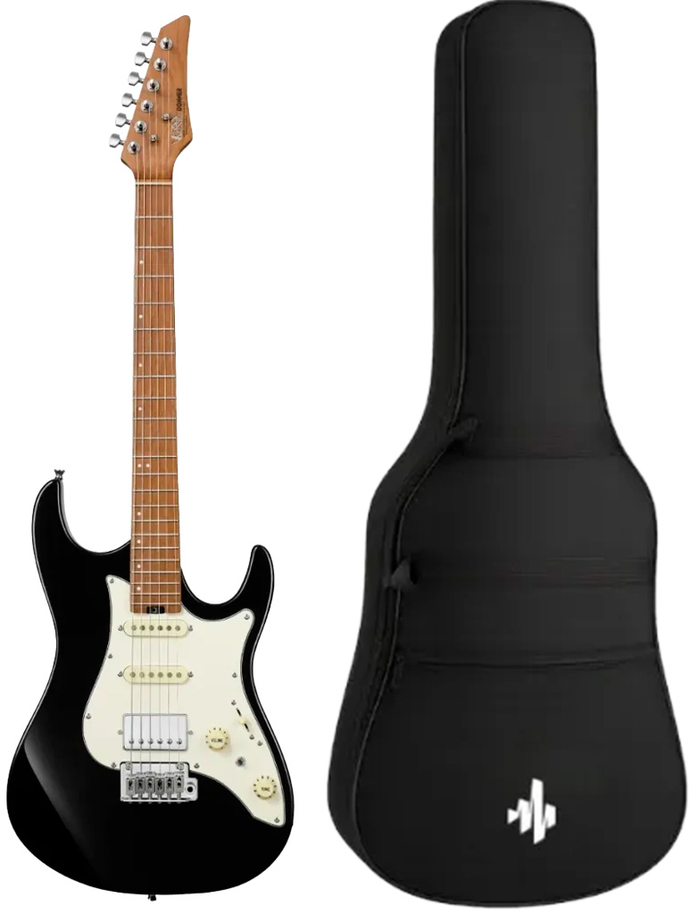 Donner Dst-550 Elguitar Med Gigbag Sort