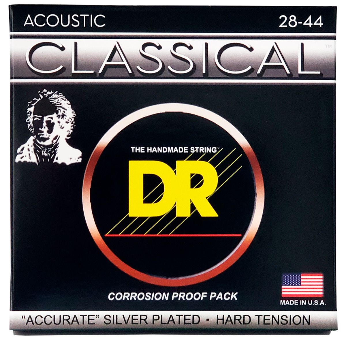 Dr Strings Cnh Spansk Guitar-strenge  Hard Tension