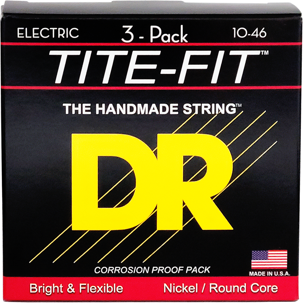 Dr Strings Mt-10-3pk Tite-fit El-guitar-strenge  010-046    Sæt